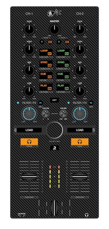 Reloop Mixtour Skin Carbon